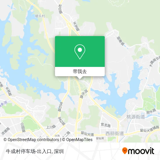 牛成村停车场-出入口地图