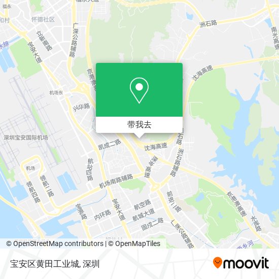 宝安区黄田工业城地图