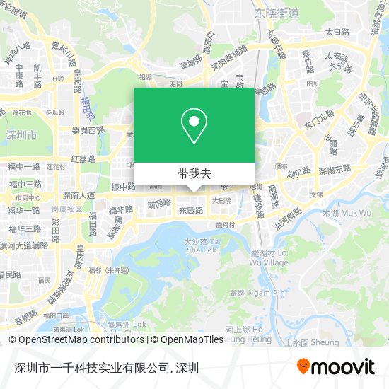深圳市一千科技实业有限公司地图