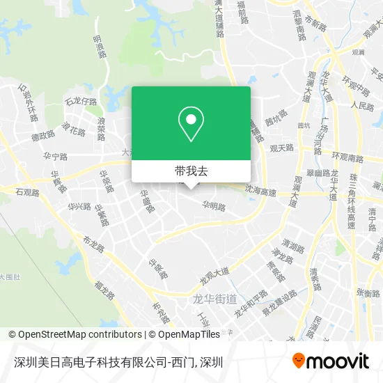 深圳美日高电子科技有限公司-西门地图