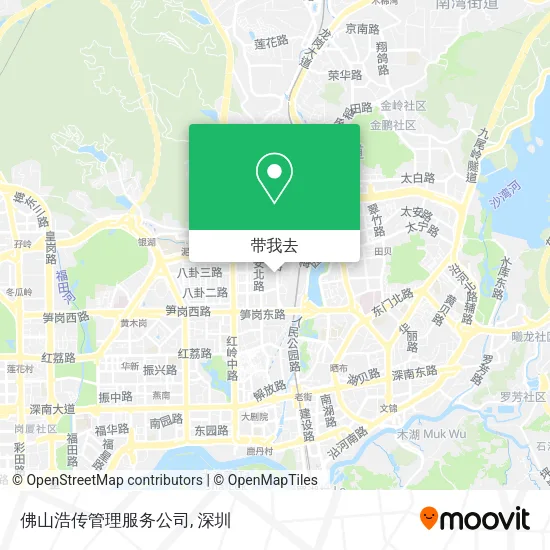 佛山浩传管理服务公司地图