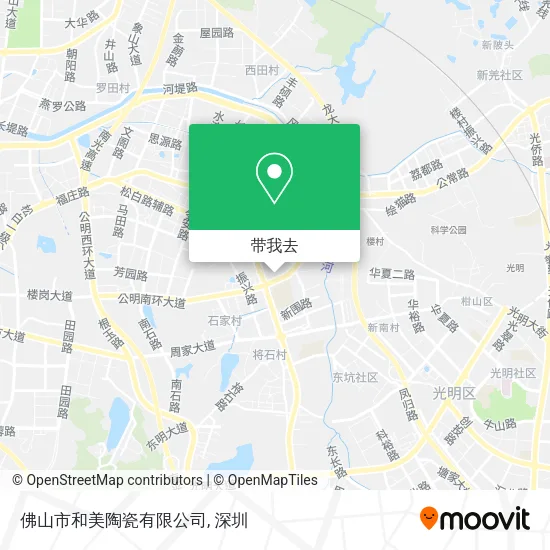 佛山市和美陶瓷有限公司地图