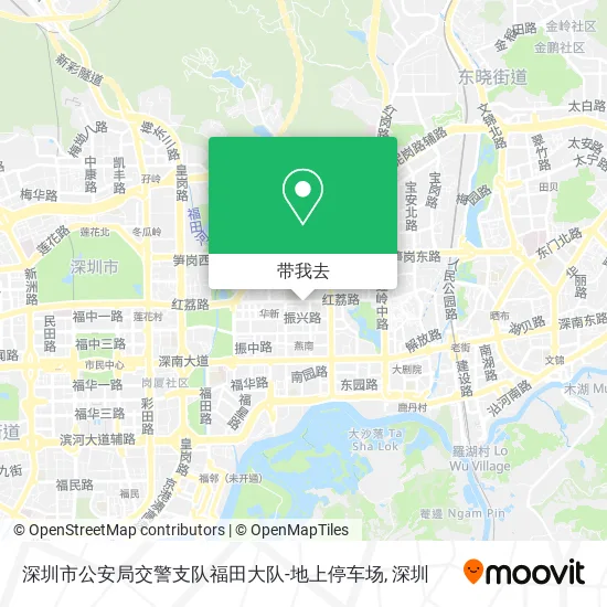 深圳市公安局交警支队福田大队-地上停车场地图