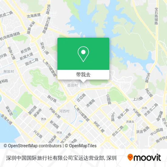 深圳中国国际旅行社有限公司宝运达营业部地图