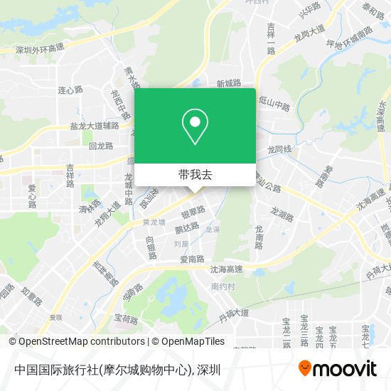中国国际旅行社(摩尔城购物中心)地图