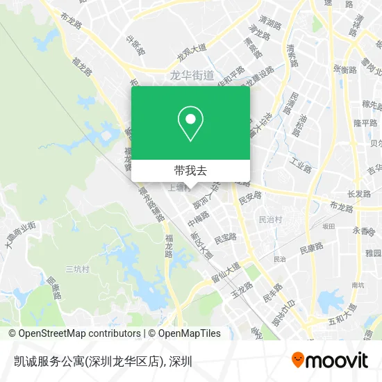凯诚服务公寓(深圳龙华区店)地图