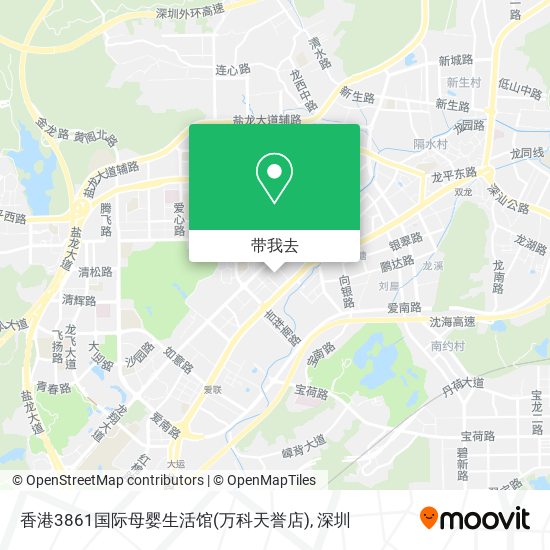 香港3861国际母婴生活馆(万科天誉店)地图