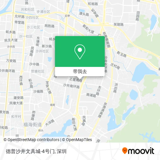 德普沙井文具城-4号门地图
