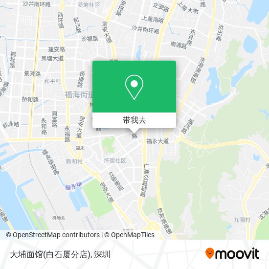 大埔面馆(白石厦分店)地图