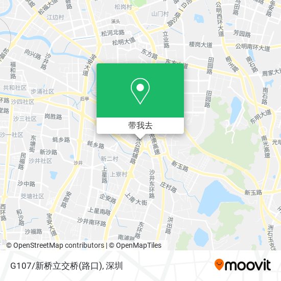 G107/新桥立交桥(路口)地图