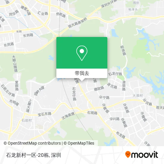 石龙新村一区-20栋地图