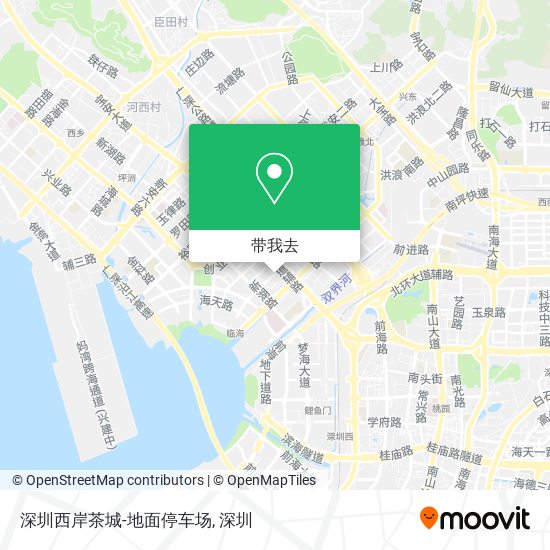 深圳西岸茶城-地面停车场地图