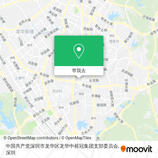 中国共产党深圳市龙华区龙华中裕冠集团支部委员会地图