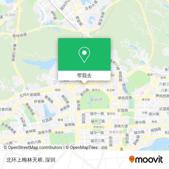 北环上梅林天桥地图
