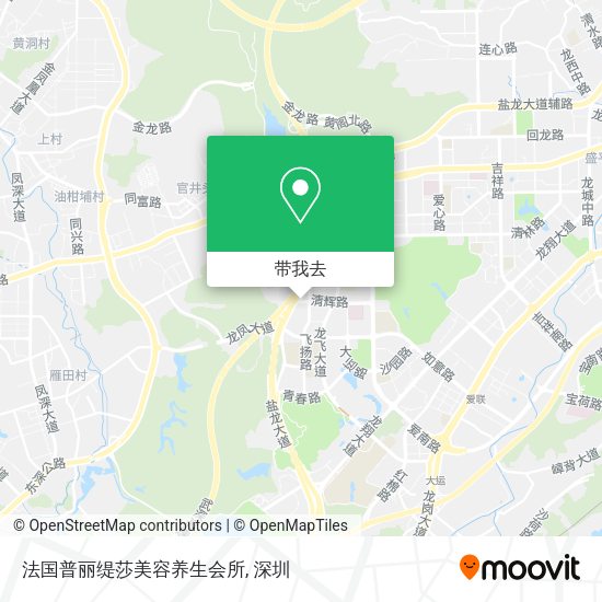 法国普丽缇莎美容养生会所地图