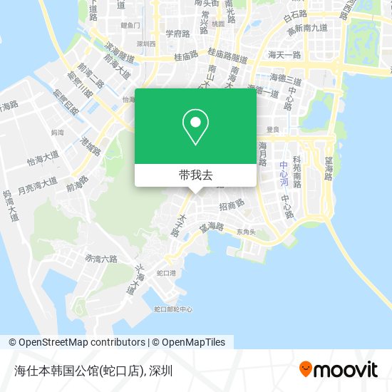 海仕本韩国公馆(蛇口店)地图