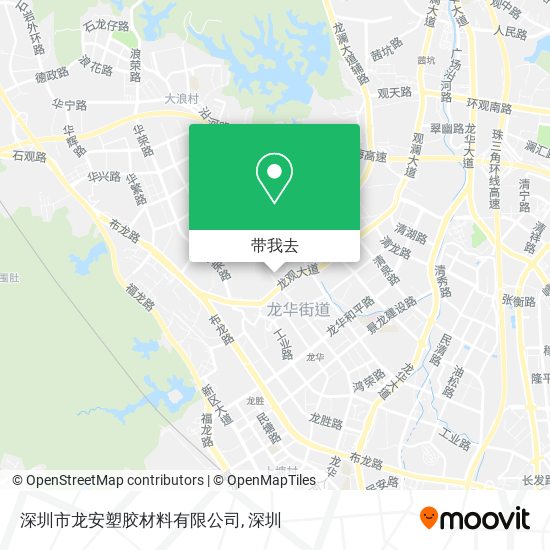深圳市龙安塑胶材料有限公司地图