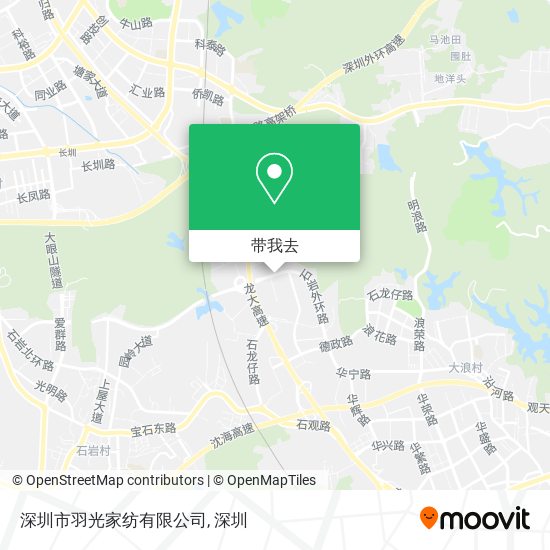 深圳市羽光家纺有限公司地图