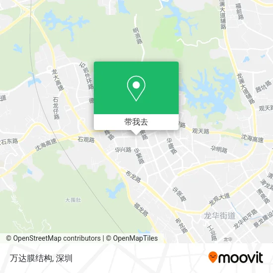 万达膜结构地图