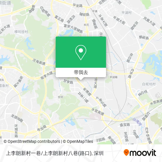 上李朗新村一巷/上李朗新村八巷(路口)地图