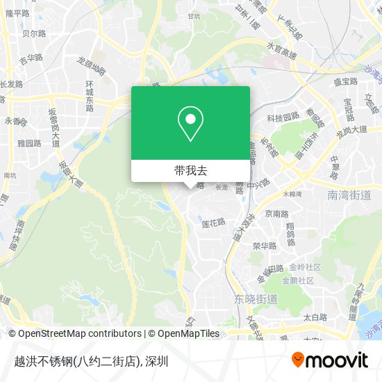 越洪不锈钢(八约二街店)地图