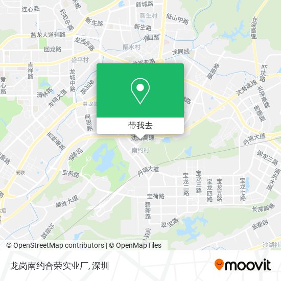 龙岗南约合荣实业厂地图