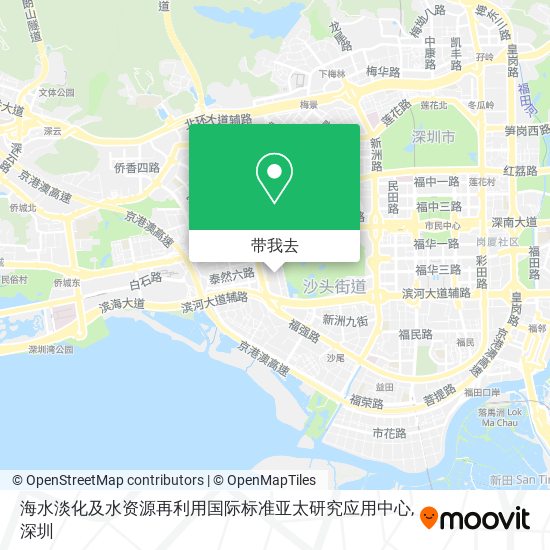 海水淡化及水资源再利用国际标准亚太研究应用中心地图