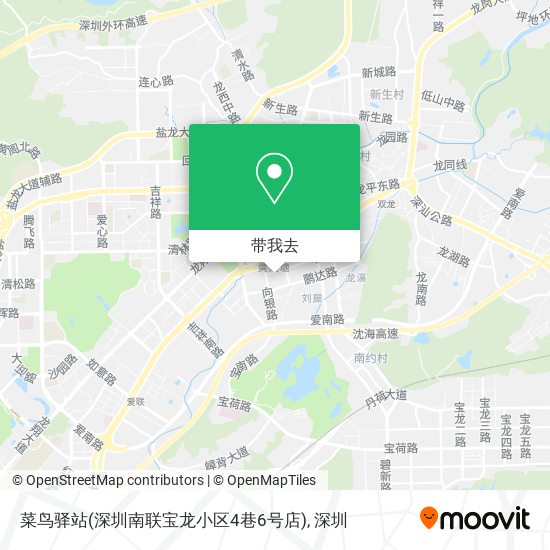 菜鸟驿站(深圳南联宝龙小区4巷6号店)地图