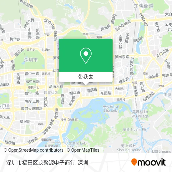 深圳市福田区茂聚源电子商行地图