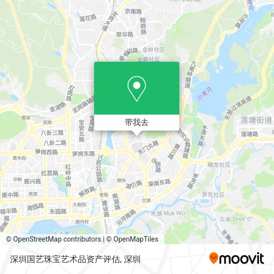 深圳国艺珠宝艺术品资产评估地图