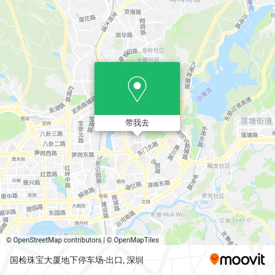 国检珠宝大厦地下停车场-出口地图