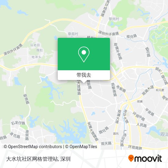 大水坑社区网格管理站地图