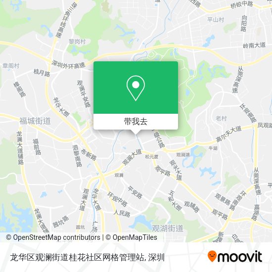 龙华区观澜街道桂花社区网格管理站地图