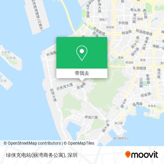 绿侠充电站(丽湾商务公寓)地图