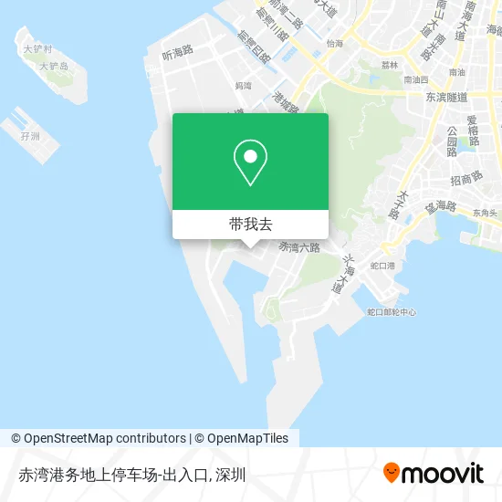 赤湾港务地上停车场-出入口地图
