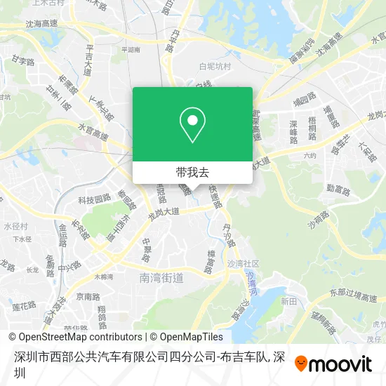 深圳市西部公共汽车有限公司四分公司-布吉车队地图