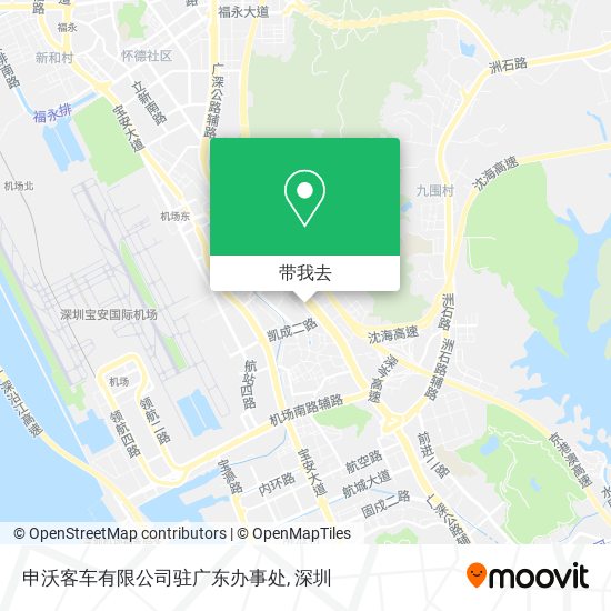 申沃客车有限公司驻广东办事处地图