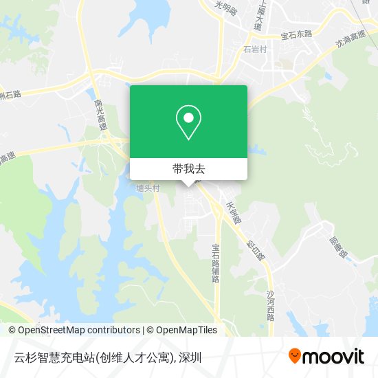 云杉智慧充电站(创维人才公寓)地图