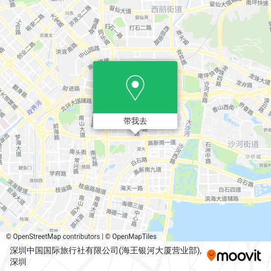 深圳中国国际旅行社有限公司(海王银河大厦营业部)地图