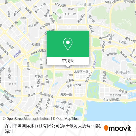 深圳中国国际旅行社有限公司(海王银河大厦营业部)地图