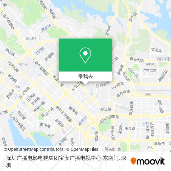 深圳广播电影电视集团宝安广播电视中心-东南门地图