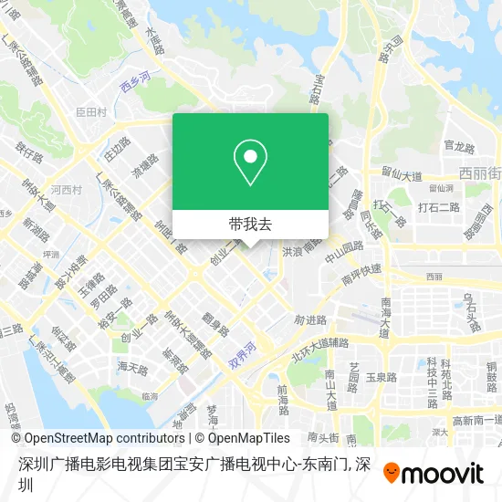 深圳广播电影电视集团宝安广播电视中心-东南门地图