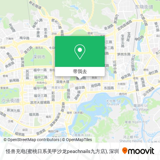 怪兽充电(蜜桃日系美甲沙龙peachnails九方店)地图