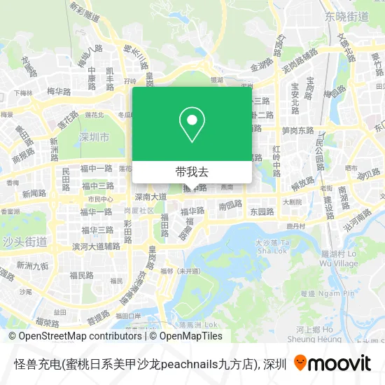 怪兽充电(蜜桃日系美甲沙龙peachnails九方店)地图