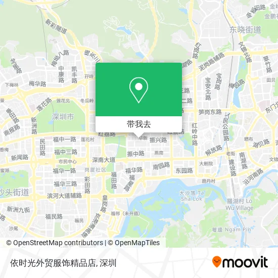 依时光外贸服饰精品店地图