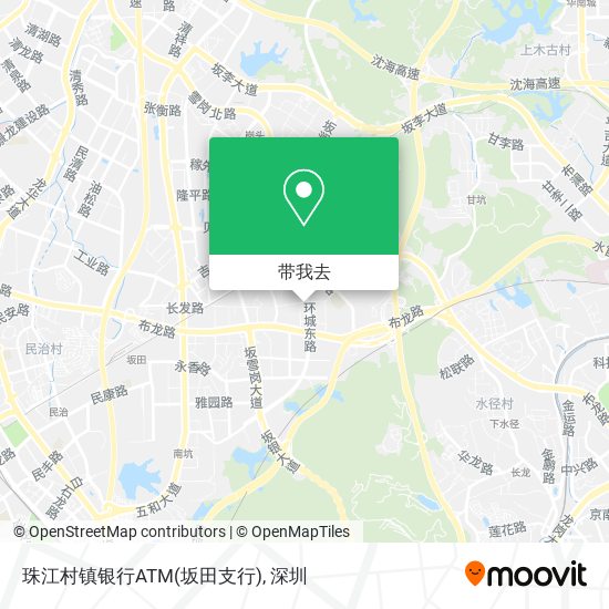 珠江村镇银行ATM(坂田支行)地图