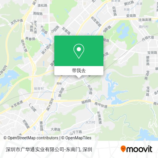 深圳市广华通实业有限公司-东南门地图