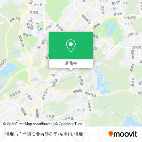 深圳市广华通实业有限公司-东南门地图