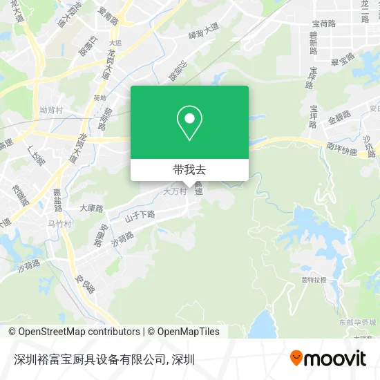 深圳裕富宝厨具设备有限公司地图