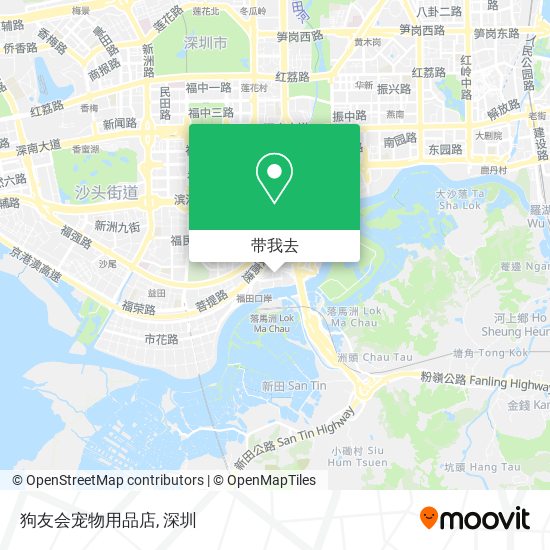 狗友会宠物用品店地图
